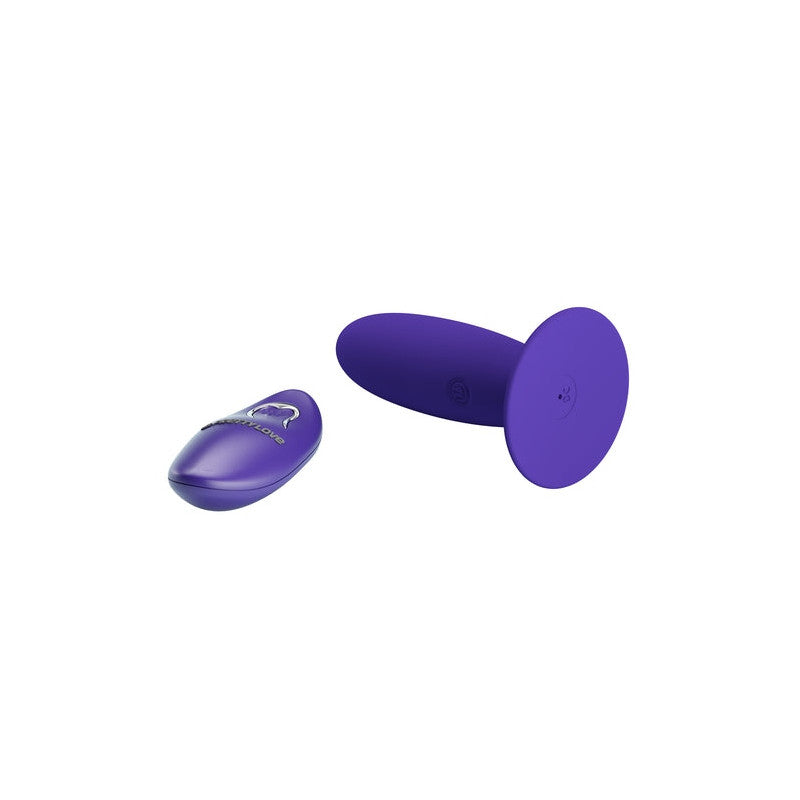 Vibratore anale in silicone con telecomando pretty love