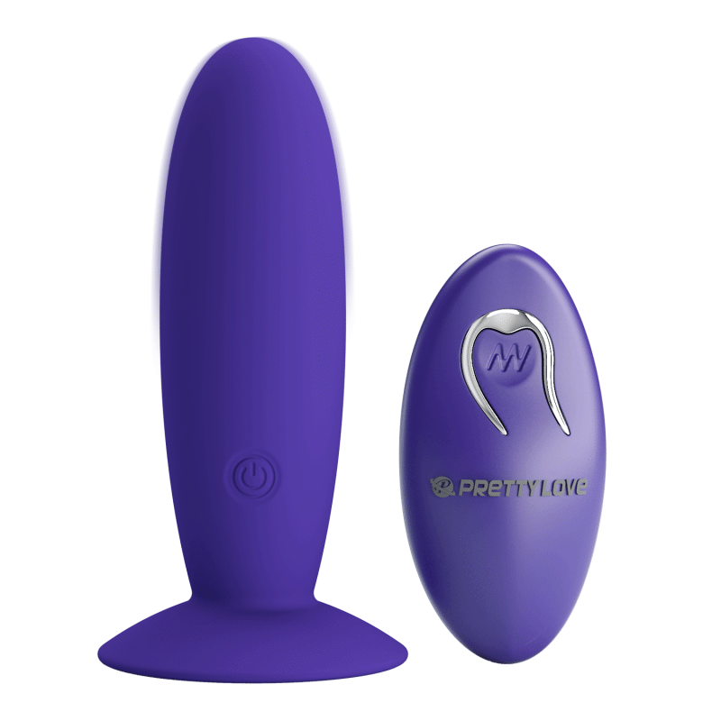Vibratore anale in silicone con telecomando pretty love